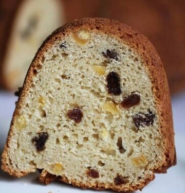 Gluten-Free Panettone slice.
