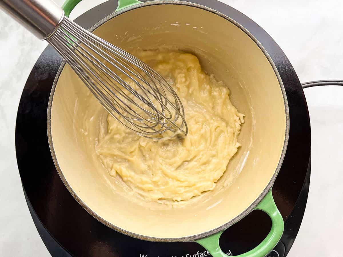 Cooked roux for gluten-free gravy.